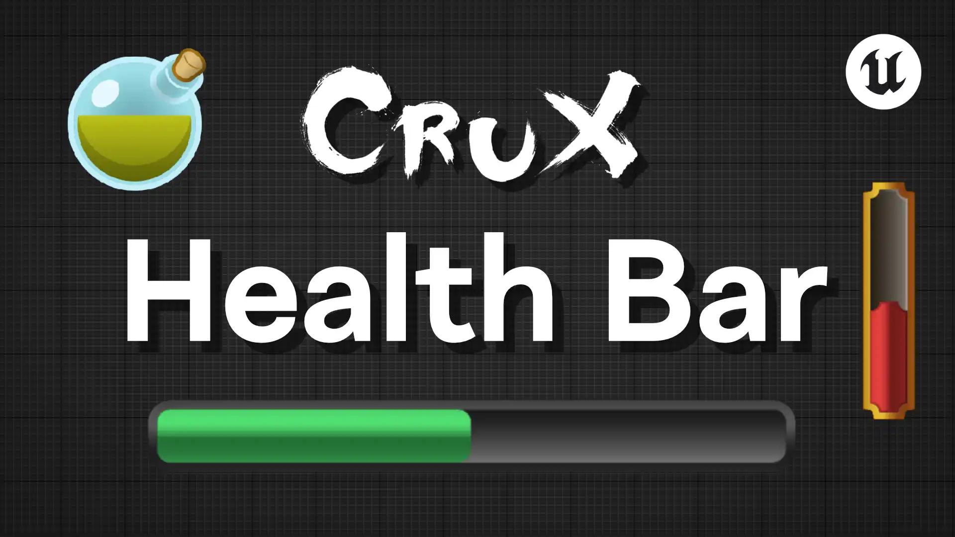 Preview of the Health Bar Unreal Engine plugin