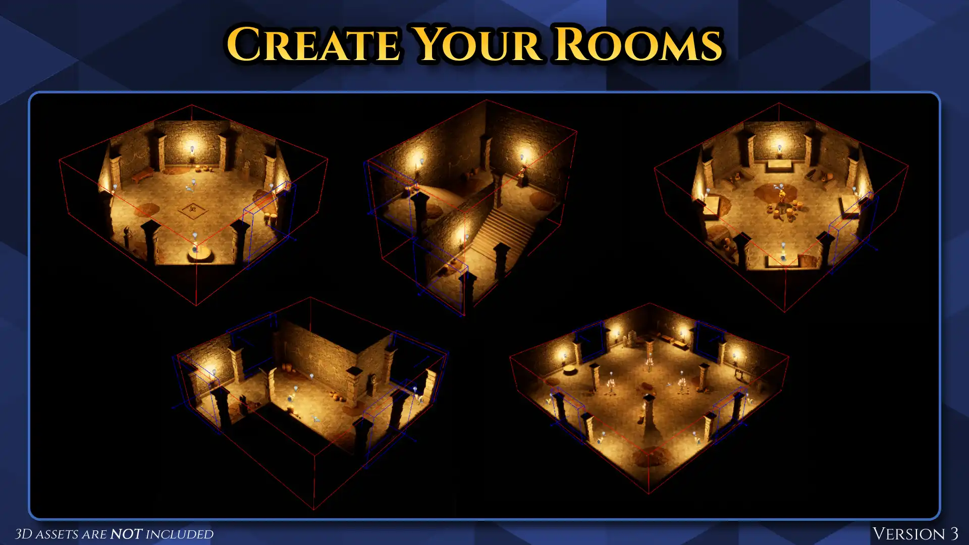 Create rooms by hand with full gameplay and art control