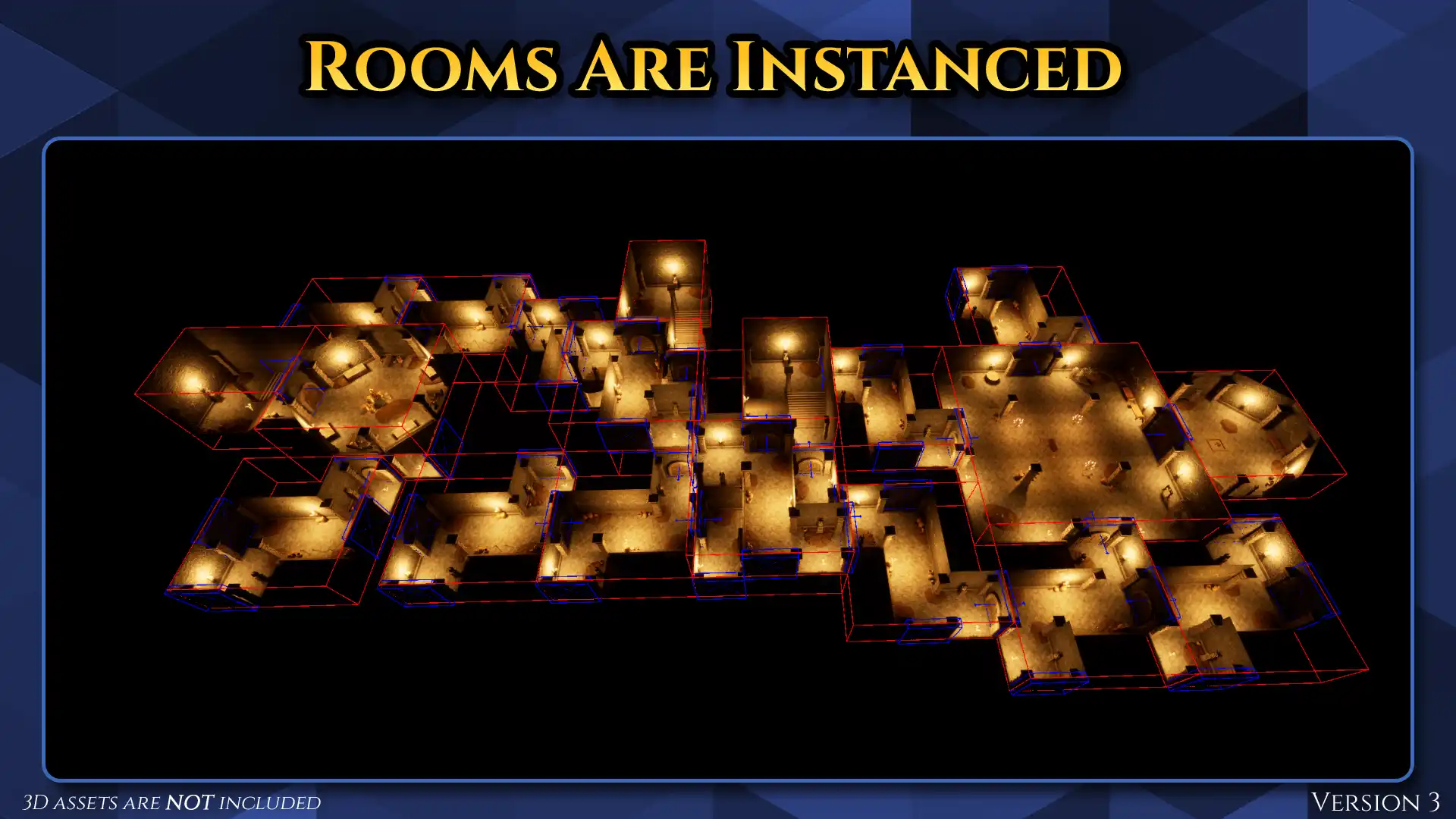 Automatic room instancing and placement